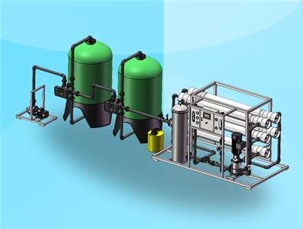 10噸每小時反滲透設備，純水設備生產廠家 反滲透設備制造商